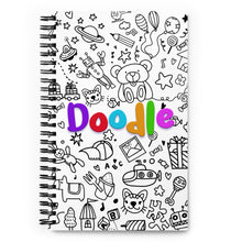 Load image into Gallery viewer, &quot;Doodle&quot; Spiral Notebook | 5.5″ × 8.5″ | Front View | Shop The Wishful Fish
