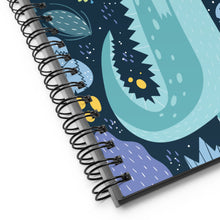 Load image into Gallery viewer, Alligator Spiral Notebook | Close Up View | 5.25&quot; X8.25&quot; | The Wishful Fish
