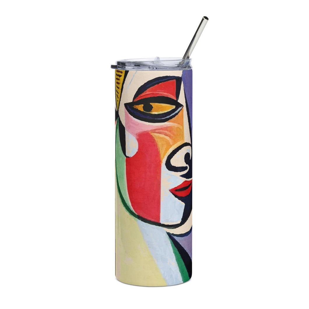 Chic Lady Stainless Steel Stumbler Tumbler | 20 0z | Front View | The Wishful Fish
