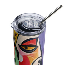 Load image into Gallery viewer, Chic Lady Stainless Steel Stumbler Tumbler | 20 0z | Top View | The Wishful Fish
