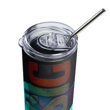 Load image into Gallery viewer, Music Stainless Steel Stumbler Tumbler | 20 oz | Top View Cover &amp; Straw | The Wishful Fish
