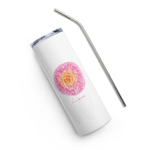 Load image into Gallery viewer, Love Stainless Steel Stumbler Tumbler | 20 oz | Front View | The Wishful Fish
