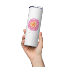 Load image into Gallery viewer, Love Stainless Steel Stumbler Tumbler | 20 oz | Front View Lifestyle Photo | The Wishful Fish
