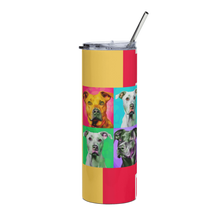 Load image into Gallery viewer, Colorful Pride Stainless Steel Stumbler Tumbler | 20 oz | Front View | The Wishful Fish
