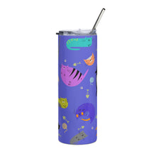 Load image into Gallery viewer, Funky Cats Stainless Steel Stumbler Tumbler | 20 oz | Front View | The Wishful Fish
