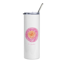 Load image into Gallery viewer, Love Stainless Steel Stumbler Tumbler | 20 oz | Front View | The Wishful Fish
