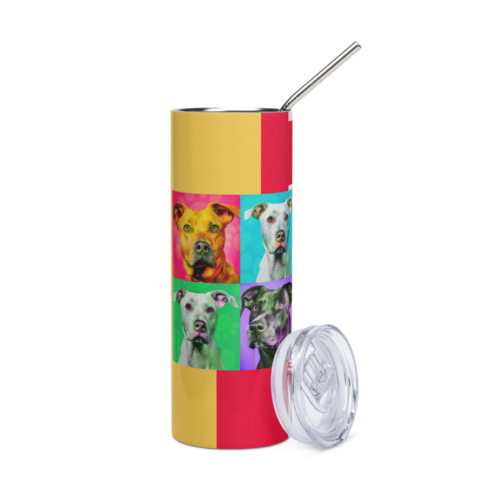 Colorful Pride Stainless Steel Stumbler Tumbler | 20 oz | Front View | The Wishful Fish