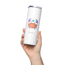 Load image into Gallery viewer, Zodiac Cancer Stainless Steel Tumbler | 20 oz | Front View | The Wishful Fish
