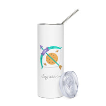 Load image into Gallery viewer, Zodiac Sagittarius Stainless Steel Tumbler | 20 oz | Front View | The Wishful Fish
