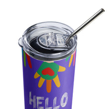 Load image into Gallery viewer, HELLO SECOND GRADE Stainless Steel Tumbler For Teachers | Close Up View | Shop The Wishful Fish
