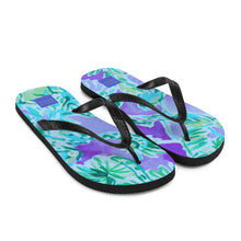 Load image into Gallery viewer, Watch Hill, Rhode Island Floral Flip Flops | Side View
