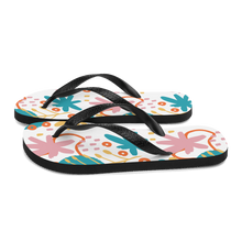 Load image into Gallery viewer, Botanical Flip-Flops | Side View | The Wishful Fish Shop
