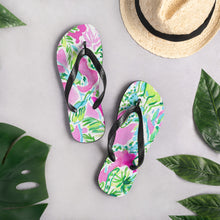 Load image into Gallery viewer, Watch Hill, Rhode Island Painted Summer Chic Flip Flops | Life Style Photo
