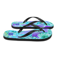 Load image into Gallery viewer, Watch Hill, Rhode Island Floral Flip Flops | Side View
