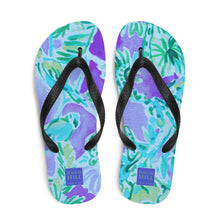 Load image into Gallery viewer, Watch Hill, Rhode Island Floral Flip Flops | Front View
