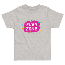 Load image into Gallery viewer, PLAY ZONE Toddler Jersey T Shirt | Heather | Front View | Shop The Wishful Fish
