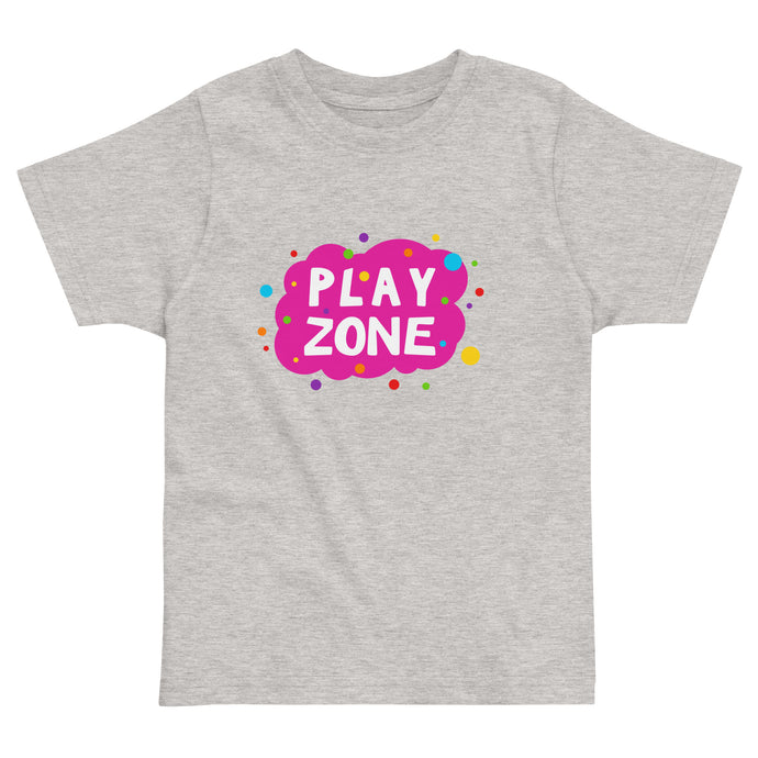 PLAY ZONE Toddler Jersey T Shirt | Heather | Front View | Shop The Wishful Fish