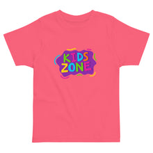 Load image into Gallery viewer, KIDS ZONE Toddler Jersey T Shirt | Hot Pink | Front View | Shop The Wishful Fish
