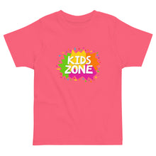 Load image into Gallery viewer, KIDS ZONE Toddler Jersey T Shirt | Pink | Front View | Shop The Wishful Fish
