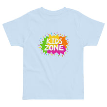 Load image into Gallery viewer, KIDS ZONE Toddler Jersey T Shirt | Blue | Front View | Shop The Wishful Fish
