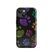 Load image into Gallery viewer,  &quot;Paw Prints&quot; Tough Case for iPhone® 13 | The Wishful Fish
