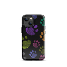 Load image into Gallery viewer, &quot;Paw Prints&quot; Tough Case for iPhone® 13 Mini | The Wishful Fish
