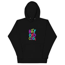 Load image into Gallery viewer, &quot;Beyond Cool&quot; Unisex Hoodie | Sizes S-3XL | Black | Front View | Shop The Wishful Fish
