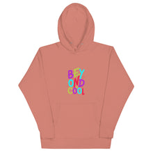 Load image into Gallery viewer, &quot;Beyond Cool&quot; Unisex Hoodie | Sizes S-3XL | Dusty Rose | Front View | Shop The Wishful Fish
