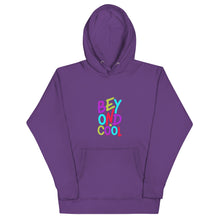 Load image into Gallery viewer, &quot;Beyond Cool&quot; Unisex Hoodie | Sizes S-3XL | Purple | Front View | Shop The Wishful Fish

