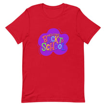 Load image into Gallery viewer, BACK TO SCHOOL Unisex T Shirt | Red | Front View | Shop The Wishful Fish
