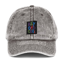 Load image into Gallery viewer, &quot;Beyond Cool&quot; Vintage Cotton Baseball Cap | Charcoal | Front View | Shop The Wishful Fish
