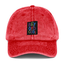 Load image into Gallery viewer, &quot;Beyond Cool&quot; Vintage Cotton Baseball Cap | Red | Front View | Shop The Wishful Fish
