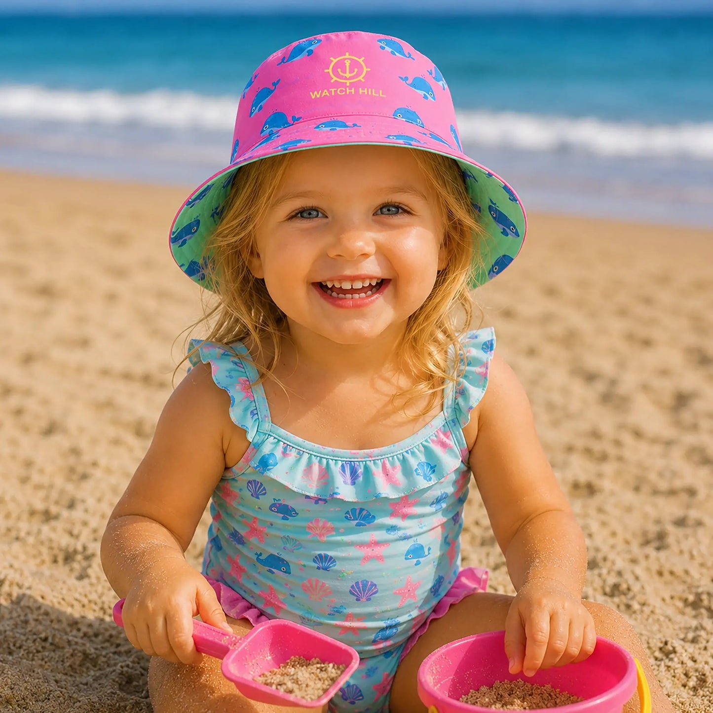 Two Looks, One Hat — Built for the Beach. SHOP Now at The Wishful Fish
