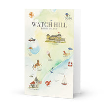 Load image into Gallery viewer, Watch Hill, RI Costal Greeting Card — A Seaside Hello!
