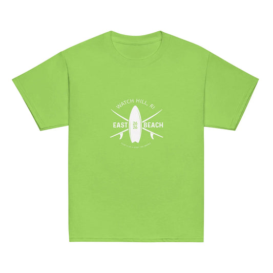 EAST BEACH Watch Hill RI Kids T Shirt — East Beach Energy, Every Day! The Wishful Fish