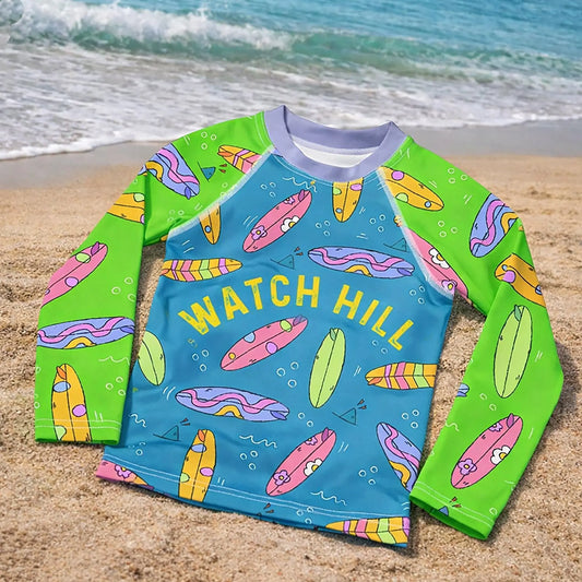 Kids Swim Shirt Watch Hill RI — A Beach-Day Essential for Kids! The Wishful Fish