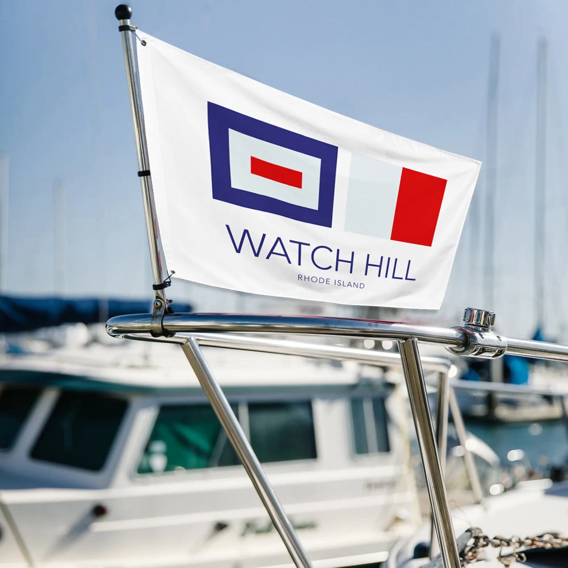 Watch Hill, RI NAUTICAL Flag — A Classic Symbol of Life by the Sea! The Wishful Fish