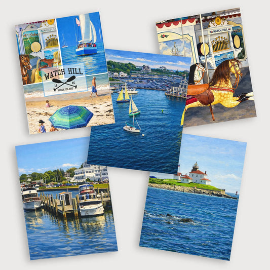 Notes from the Coast! Set of 5 different cards. SHOP Now at The Wishful Fish