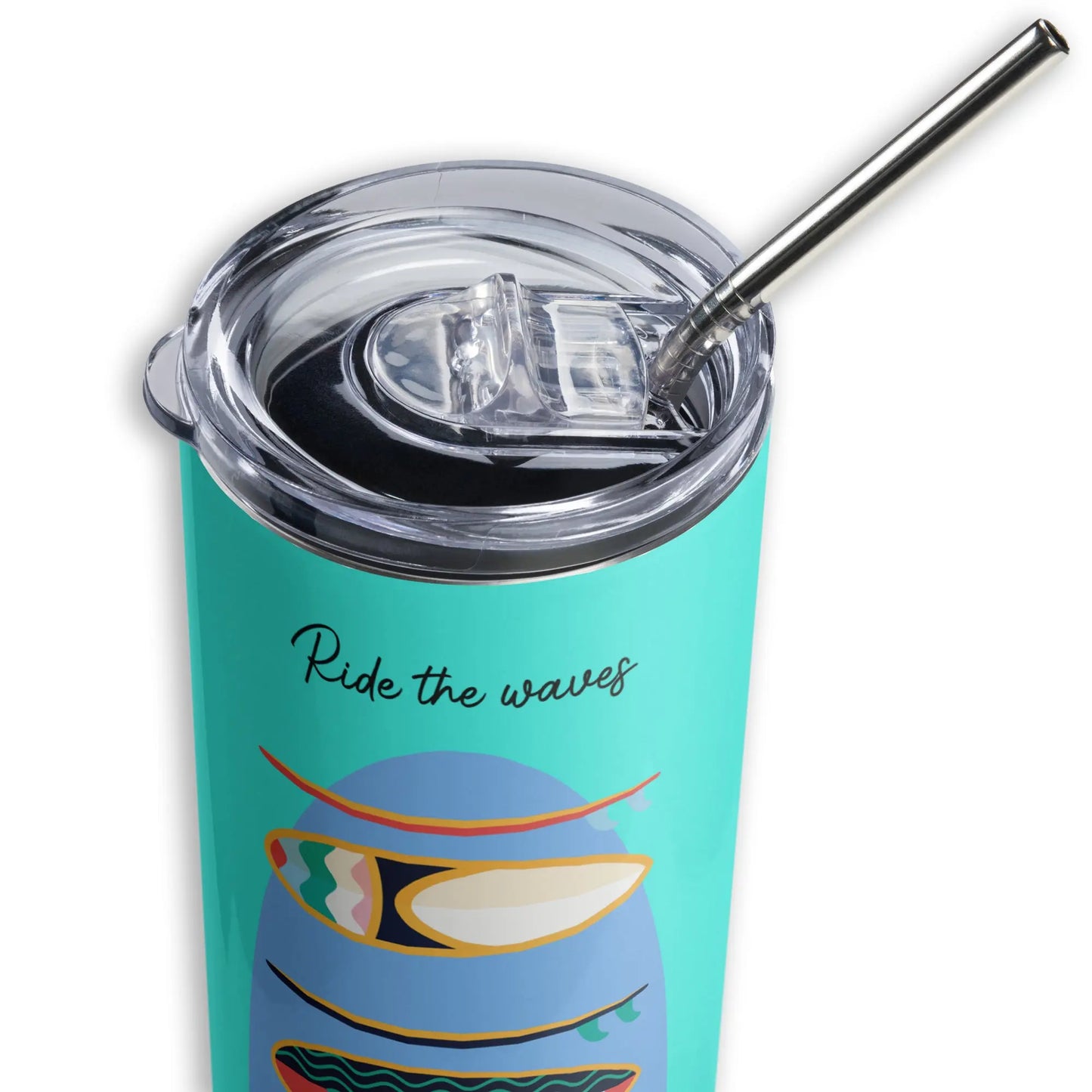 RIDE THE WAVES Watch Hill Tumbler — Coastal Cool for On-the-Go Sips! - The Wishful Fish