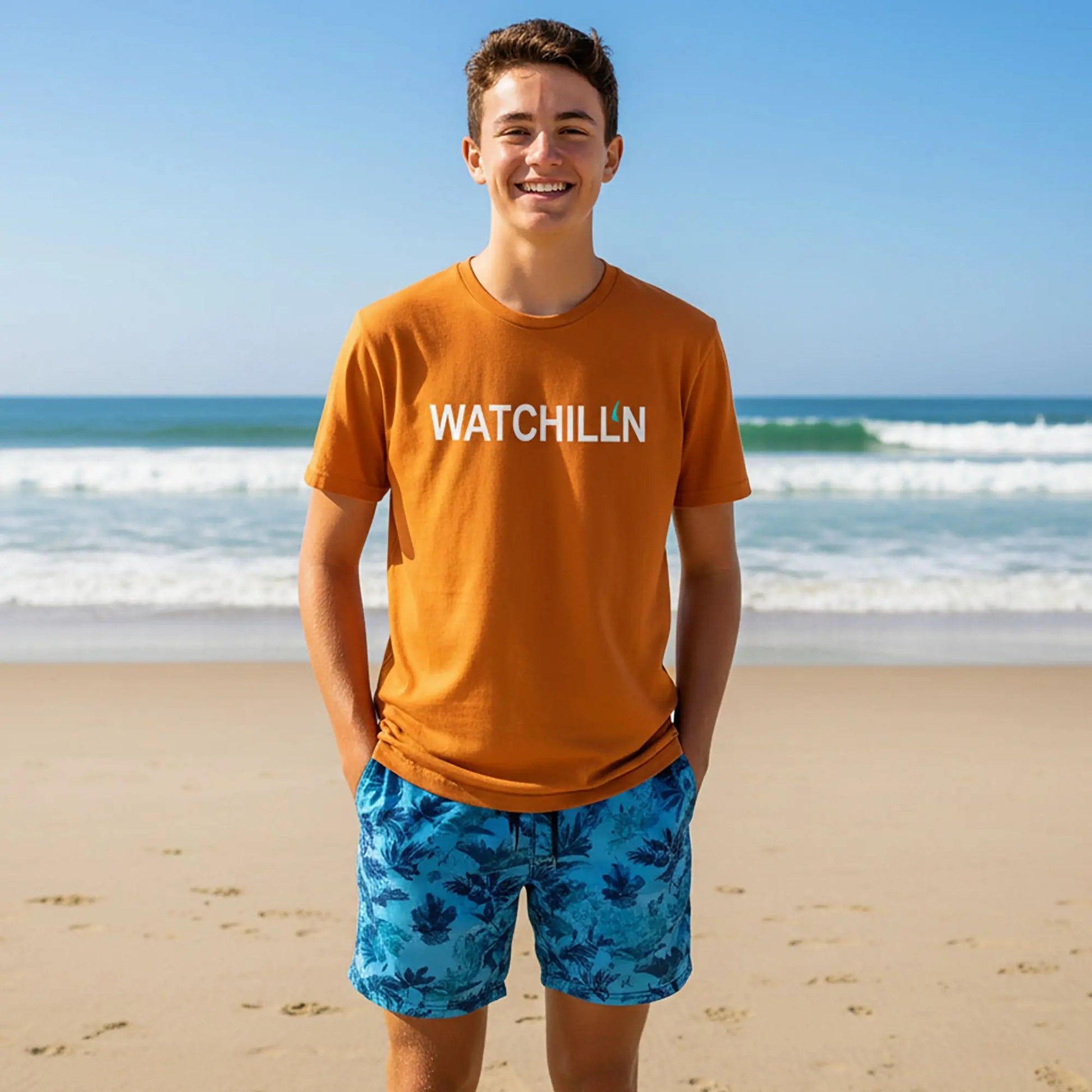 Kick back in comfort with the WATCHILL’N T Shirt. SHOP Now at The Wishful Fish