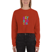 Load image into Gallery viewer, &quot;Beyond Cool&quot; Crop Sweatshirt | Sizes S-L | Brick | Front View  Lifestyle | Shop The Wishful Fish
