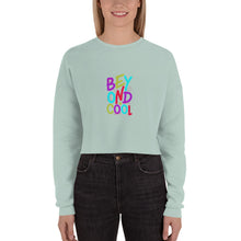 Load image into Gallery viewer, &quot;Beyond Cool&quot; Crop Sweatshirt | Sizes S-L | Dusty Blue | Front View Lifestyle | Shop The Wishful Fish
