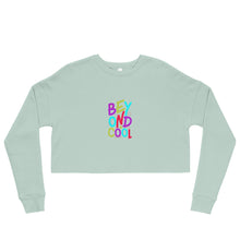 Load image into Gallery viewer, &quot;Beyond Cool&quot; Crop Sweatshirt | Sizes S-L | Dusty Blue | Front View | Shop The Wishful Fish
