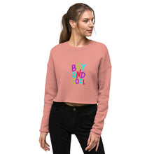 Load image into Gallery viewer, &quot;Beyond Cool&quot; Crop Sweatshirt | Sizes S-L | Mauve | Front View Lifestyle | Shop The Wishful Fish
