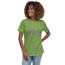 Load image into Gallery viewer, BACK TO SCHOOL Women&#39;s Relaxed T Shirt For Teachers | Leaf | Front View Lifestyle | Shop The Wishful Fish
