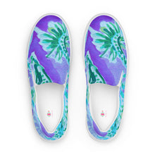 Load image into Gallery viewer, Watch Hill, Rhode Island Floral Women’s Slip-On Canvas Shoes | Top View
