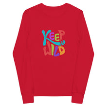 Load image into Gallery viewer, &quot;Keep It Wild&quot; Unisex Youth Long Sleeve Tee Sizes S-L
