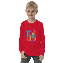 Load image into Gallery viewer, &quot;Keep It Wild&quot; Unisex Youth Long Sleeve Tee Sizes S-L
