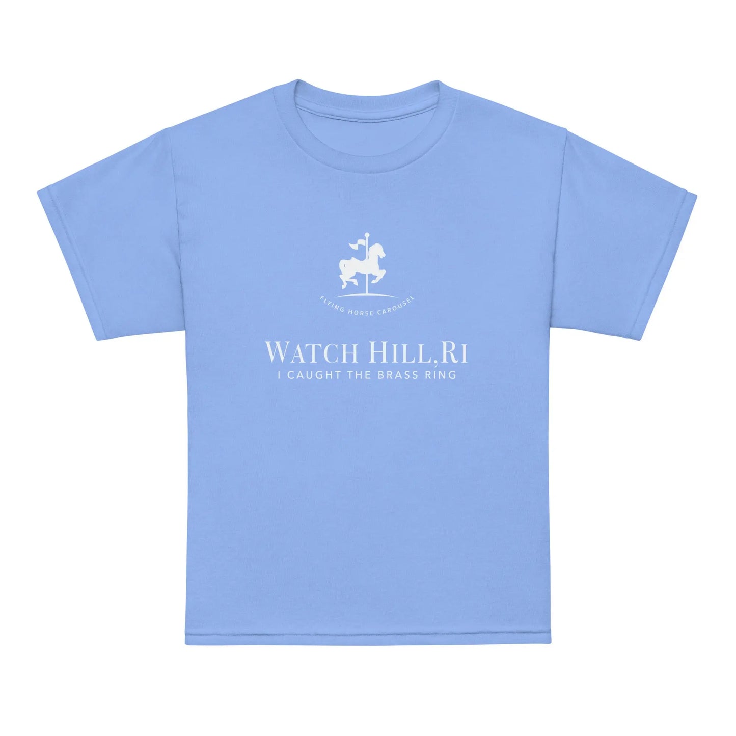I Caught The Brass Ring Youth Tee — Flying Horse Carousel, Watch Hill, RI The Wishful Fish