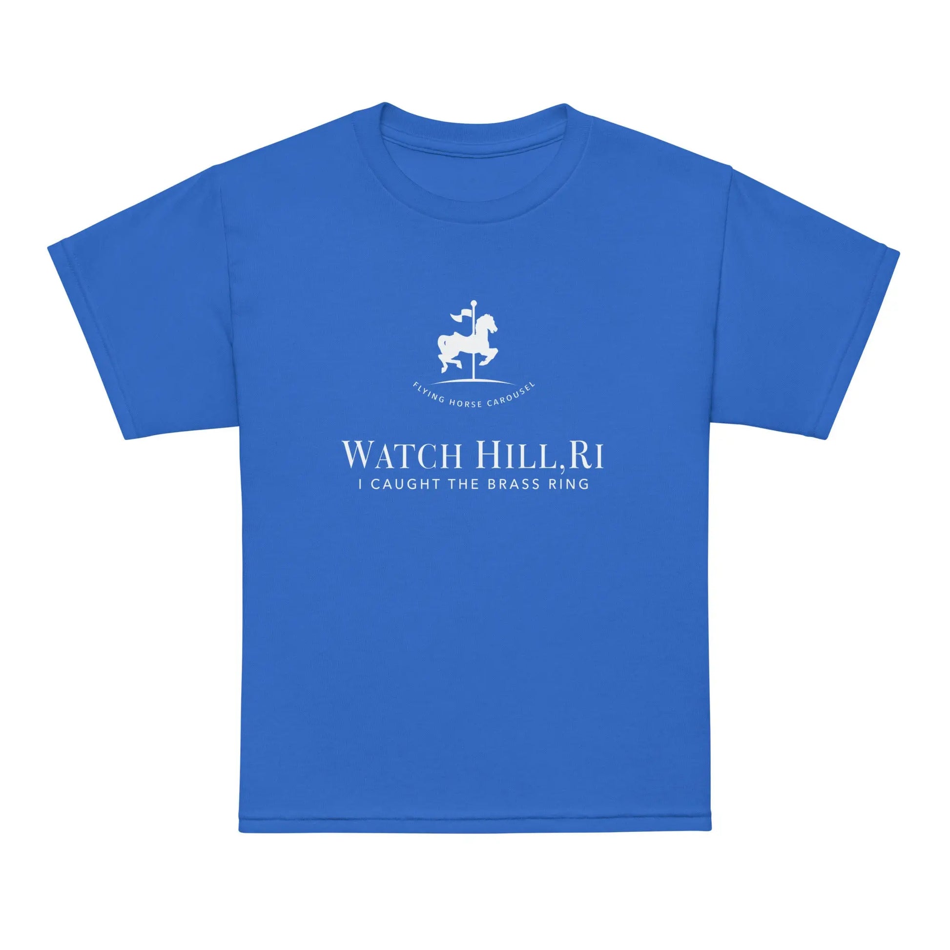 I Caught The Brass Ring Youth Tee — Flying Horse Carousel, Watch Hill, RI The Wishful Fish